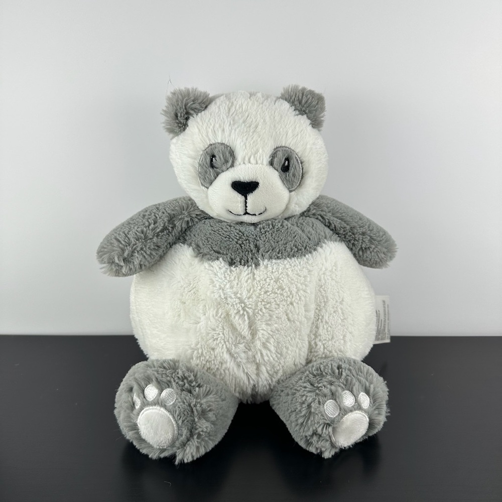 Little Miracles Gray White Chubby Panda Bear Cub 13” Costco Soft & Cuddly Plush